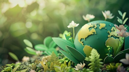 World environment day, earth day, conservation concept. World environmental protection. Ecology, nature, planet concept, and safe nature earth day concept.