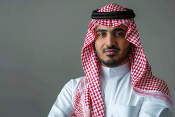 Portrait Photo of a Saudi Businessman, Generative AI