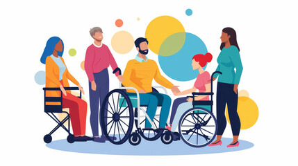 Inclusive Group Discussion Illustration - 782902838