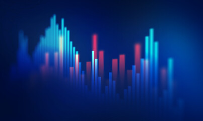 Investment finance chart,stock market business and exchange financial growth graph.	
