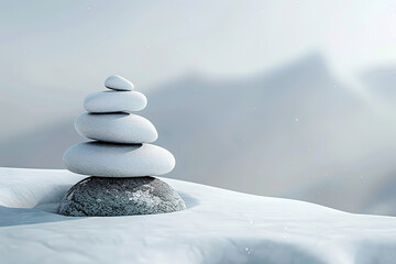 a white zen minimalist aesthetic desktop wallpaper