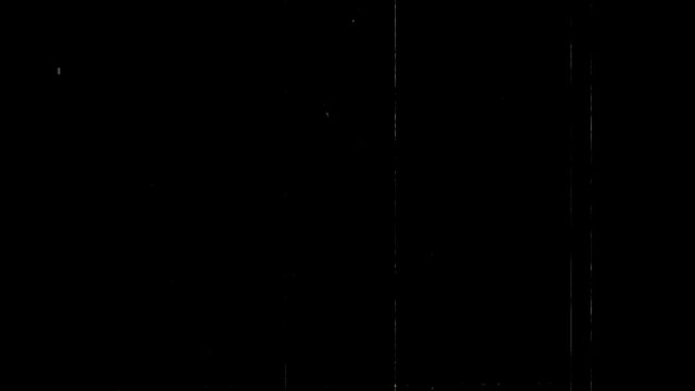 A retro Old Film Look overlay with dirt, light leaks, grainy texture, film flash, film burns, vintage on black screen