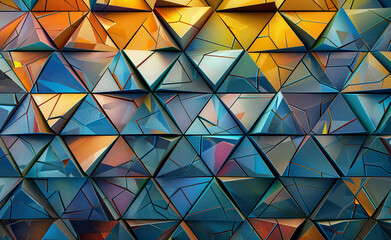 Abstract triangle geometry pattern background