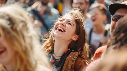 Laughing people ,Group of people having fun at a party