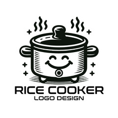Rice Cooker Vector Logo Design
