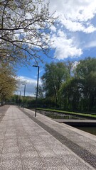 The photos were taken in France in the town of Amiens 80080 on April 10, 2024. They highlight the summer