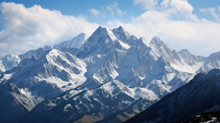  snow-capped rocky mountains 