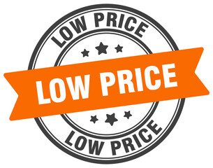 low price stamp. low price label on transparent background. round sign