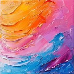 Abstract oil paint background. Oil paints on canvas. Multicolored background. Abstract background