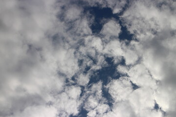 blue sky with beautiful natural white clouds