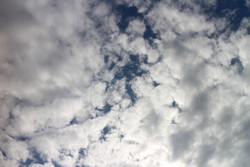 blue sky with beautiful natural white clouds