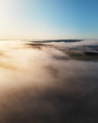 Scenic view of cloudscape during a bright sunny day