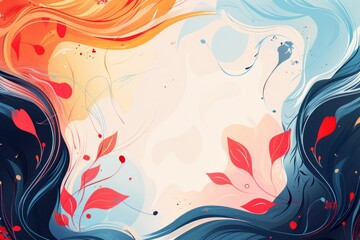 abstract background for Cartoonist Day - obrazy, fototapety, plakaty