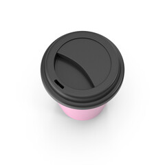 Pink Takeaway Coffee Cup