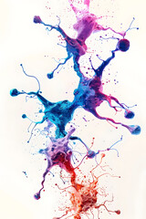 Vibrant Watercolor Portrayal of Genetic Advancements in Neurodegenerative Therapies