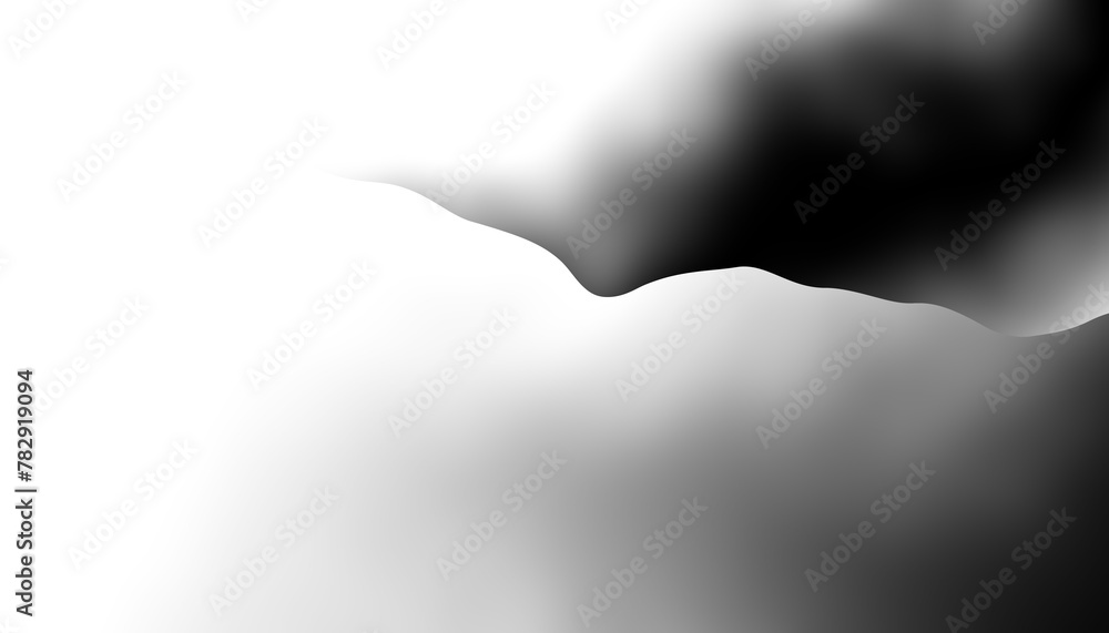 Aufkleber Black smoke steam isolated transparent background. Fog and mist effect for text or space. Overlay with transparent background