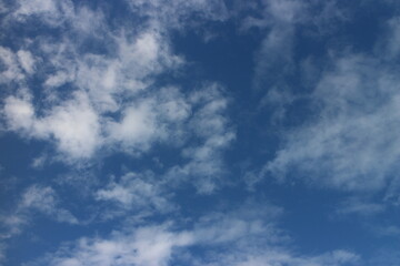 blue sky with beautiful natural white clouds