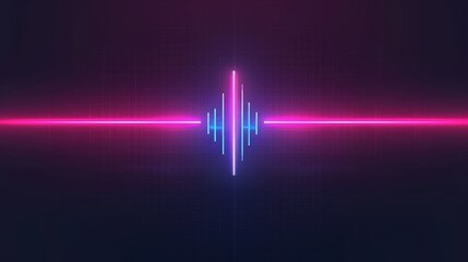Waveform and abstract sound background modern illustration of neon audio voice. Radio pulse effect curve. Music track lines vibrant motion illustration. Electronic record graph chart. - obrazy, fototapety, plakaty