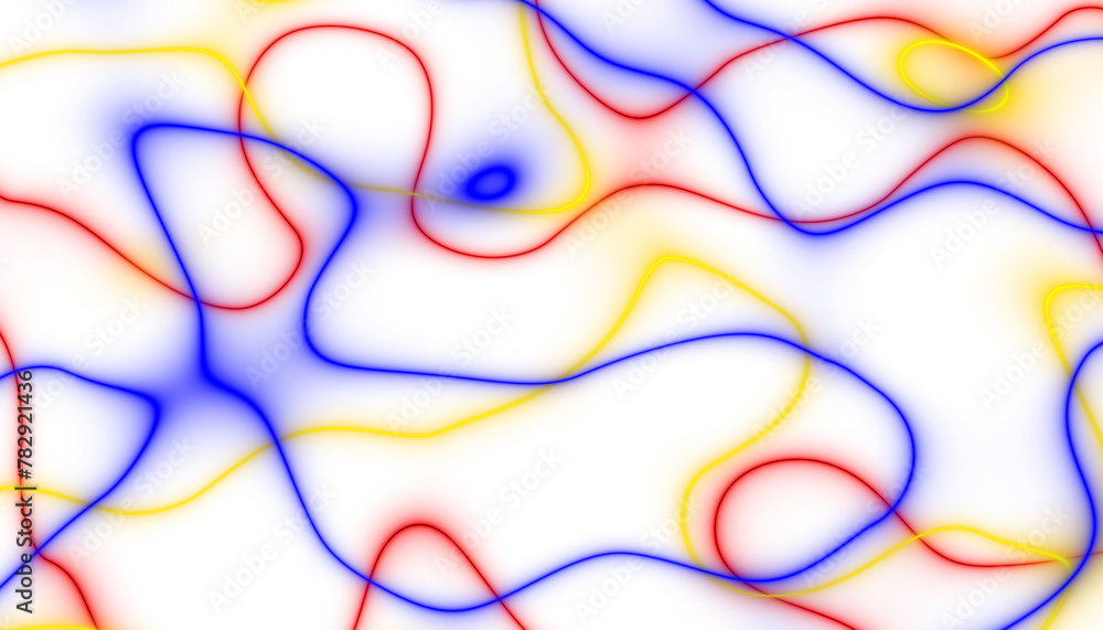 Poster abstract colorful spectrum thin linear abstract curved wavy wide pattern for background, wallpaper, 