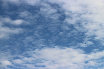 blue sky with beautiful natural white clouds