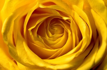 Closeup shot of a beautiful open yellow rose - great for backgrounds