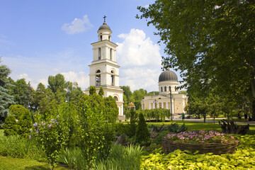  Bell tower and Cathedral of the Nativity of Christ in Chisinau, Moldova