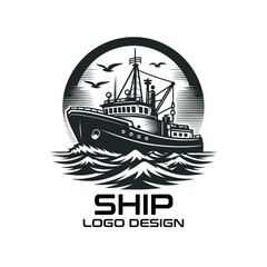 Ship Vector Logo Design