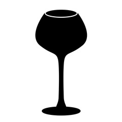 ワイン　ボトル　グラス　アイコン　シンプル　シルエット