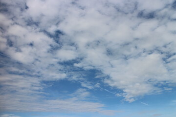 blue sky with beautiful natural white clouds
