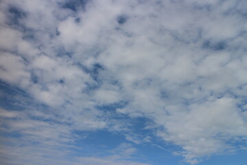 blue sky with beautiful natural white clouds
