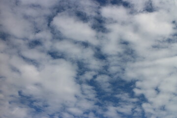 blue sky with beautiful natural white clouds