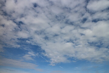 blue sky with beautiful natural white clouds