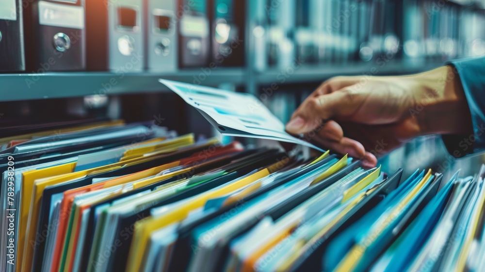Aufkleber With Document Management System (DMS) setup by an IT consultant, company files and information can be searched and managed, while business processing, software for archiving can be implemented.