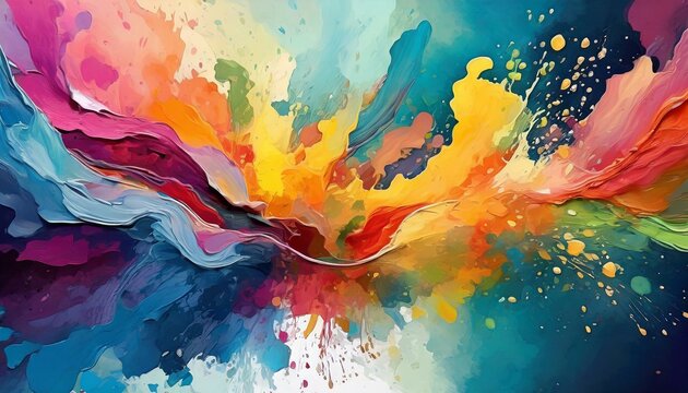 Mix color painting