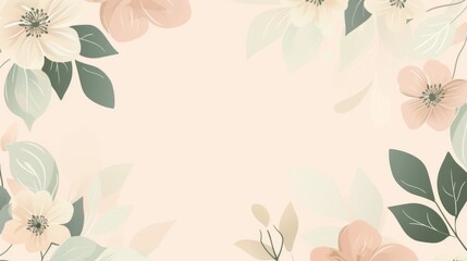 Elegant Pastel Floral Background for Springtime Design