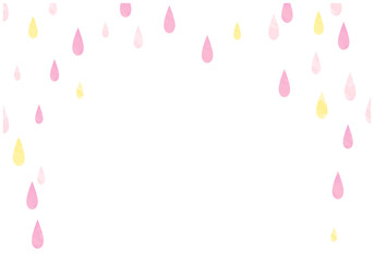 梅雨の雨が降る水滴パターン背景5桜色 - obrazy, fototapety, plakaty