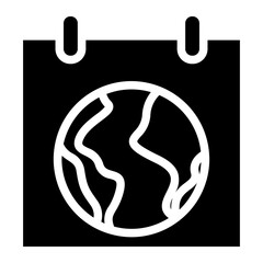 Earth day calendar icon, Earth Day related vector