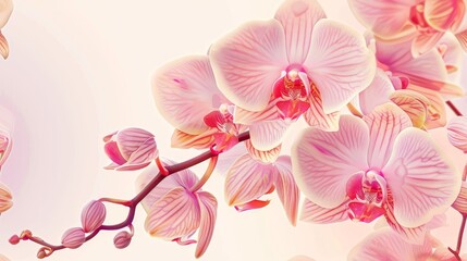 Naklejka na ściany i meble illustration of Orchid