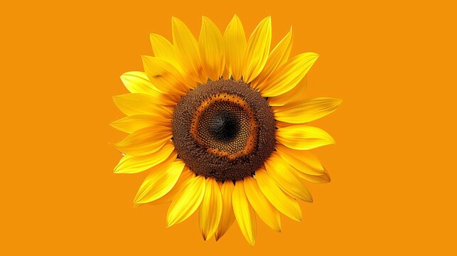 minimalism art style of Sunflower