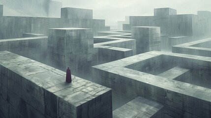 AI generated illustration of reclaimed monoliths