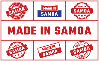 Made In Samoa Rubber Stamp Set
