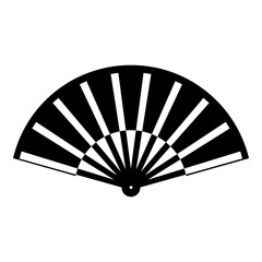 Ornamental asian hand fan icon - 782946285
