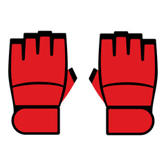 Mixed martial arts equipment: sparring gloves
