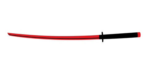 Martial arts weapons: katana sword