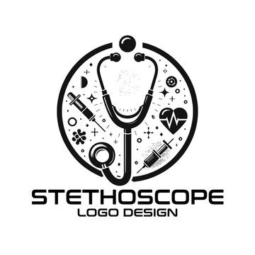 Stethoscope Vector Logo Design
