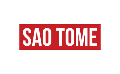 Sao Tome Rubber Stamp Seal Vector