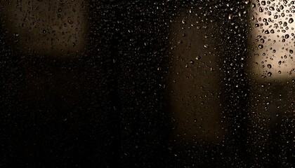 Starry Night Raindrops on Window