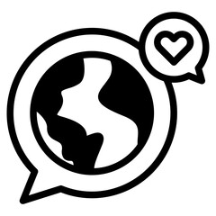 World environment and earth icon.