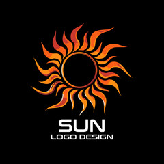Sun Vector Logo Design