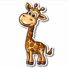 Gentle Giants: Graceful Giraffe Stickers, Elevating Your Stationery and D&eacute;cor with Elegance